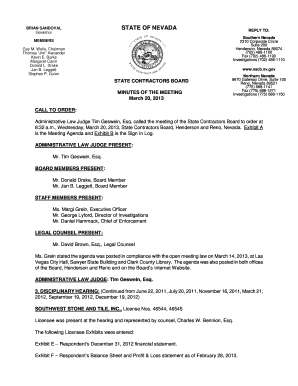 Disciplinary Hearing Minutes Template Word  Form