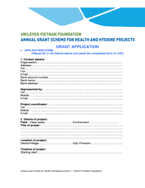 Application Form Unilever