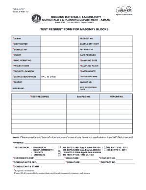 Lab Request Form