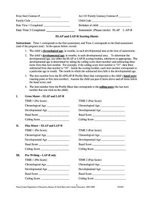 Elap Assessment PDF  Form