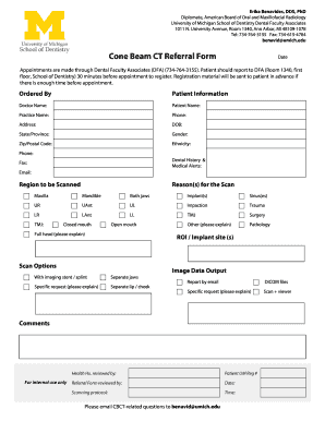 Dental Cbct Report Template  Form