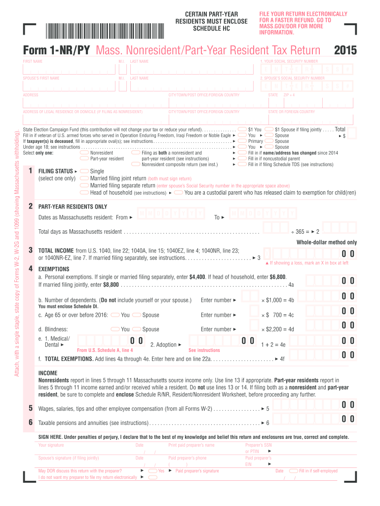  1 Nr Py  Form 2015