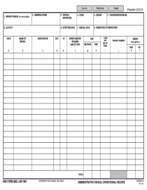 Eng Form 3662