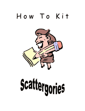 Online Scattergories  Form: get and sign the form in seconds