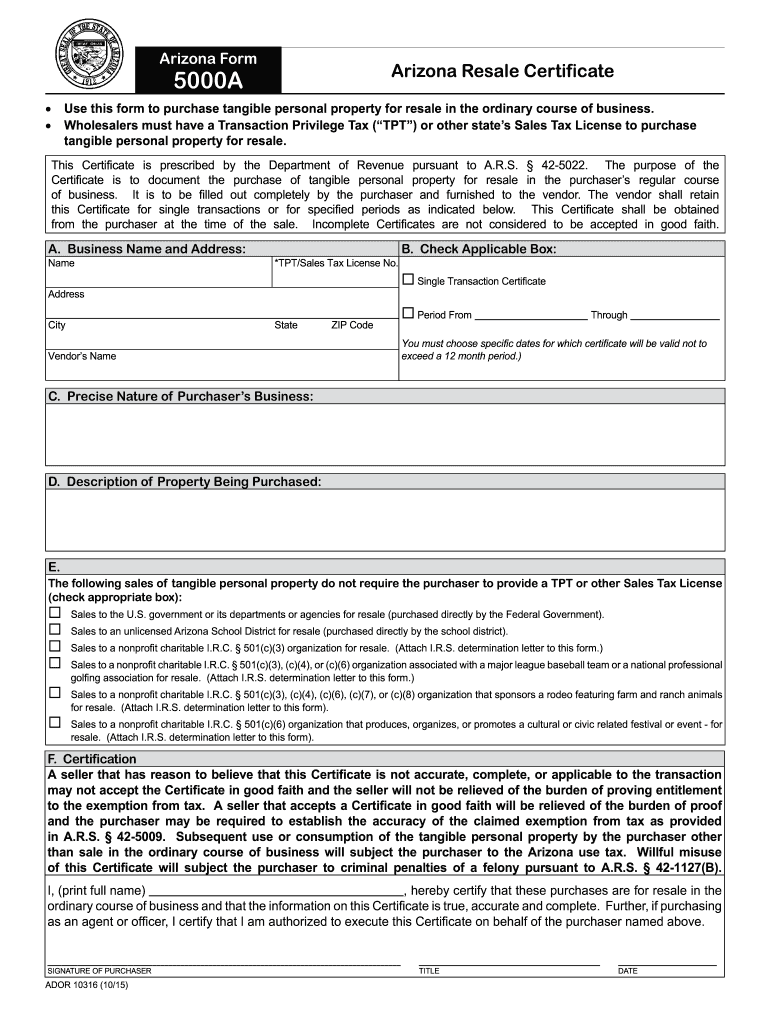 5000a  Form