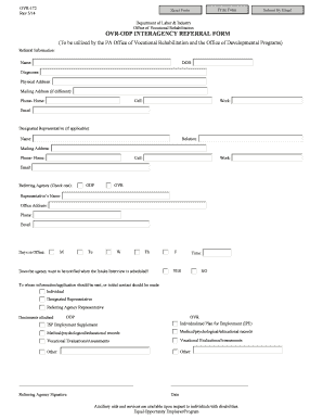 Ovr Pre Application Form