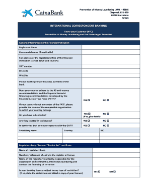 Kyc Caixabank  Form