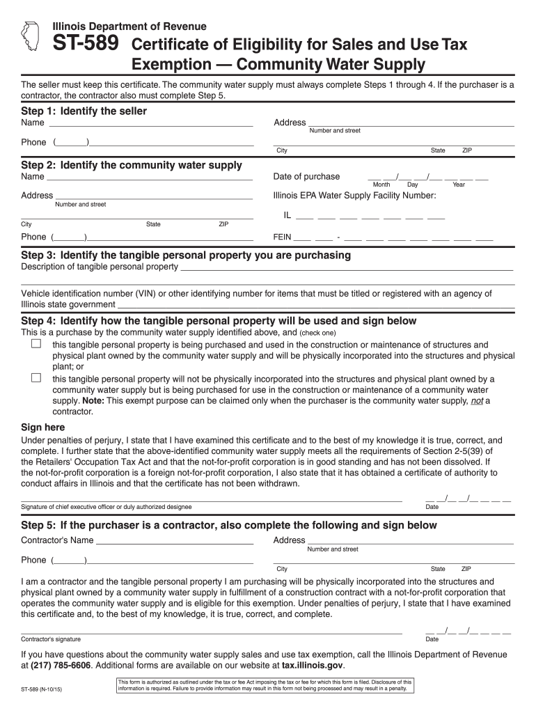 589 Tax  Form