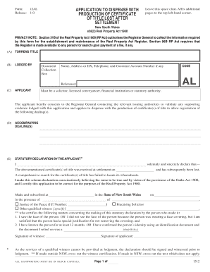 Sanc Duplicate Certificate  Form