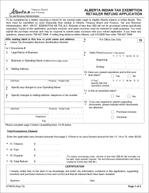 Alberta White Card  Form