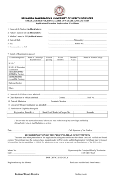 Ssuhs Registration Form