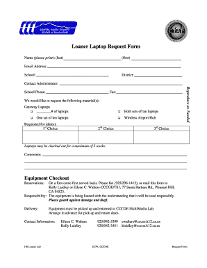 Laptop Request Form Template