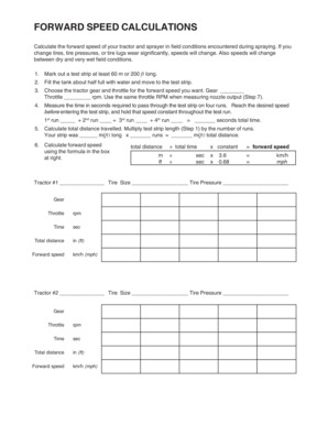 Sprayer Calibration Worksheet  Form