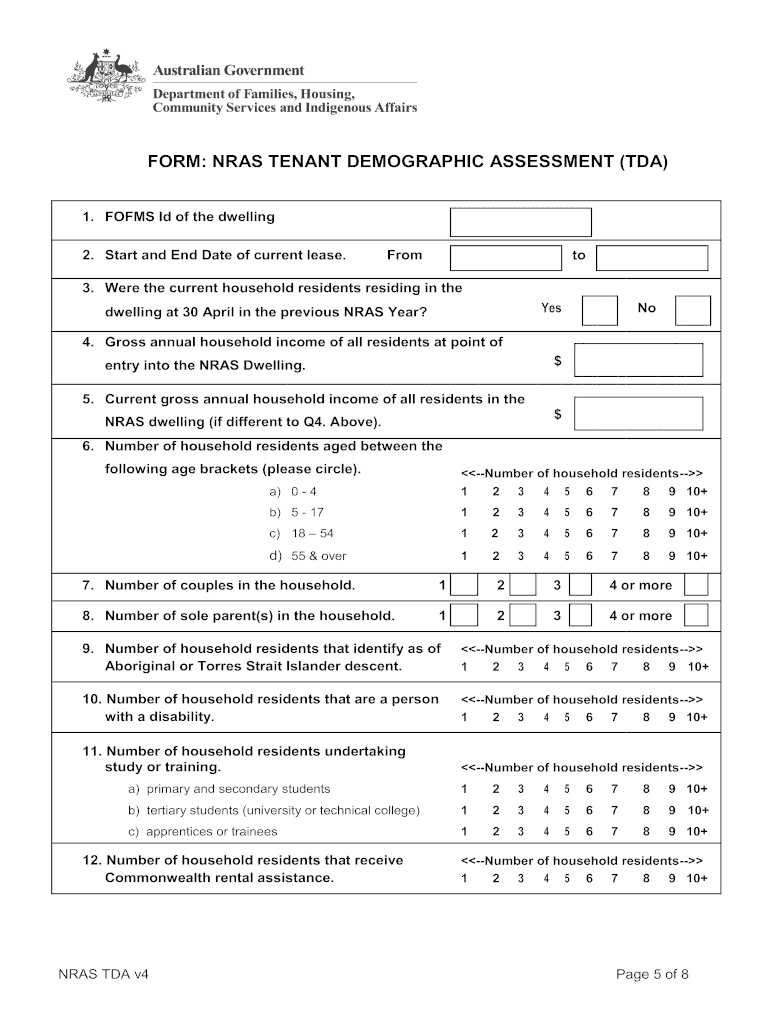 Nras Form Tenant