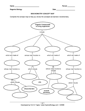 Biochemistry Concept Map Answer Key  Form