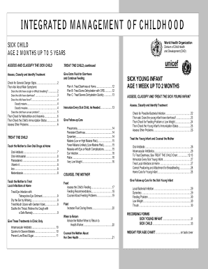 Imci Guideline  Form