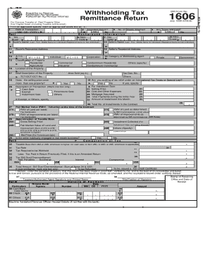 Bir Form 1606 Sample