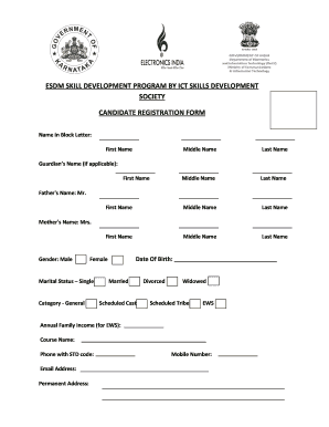 Candidate Registration Form