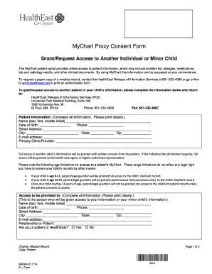 Healtheast Mychart  Form