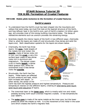 Staar Science Tutorial 39 Answer Key  Form