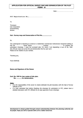 Demarcation Application Format