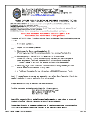 Isportsman Fort Drum  Form