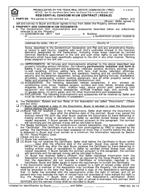 Trec Contract  Form