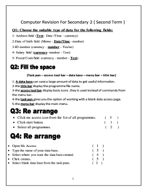 Computer for Second Secondary Second Term  Form