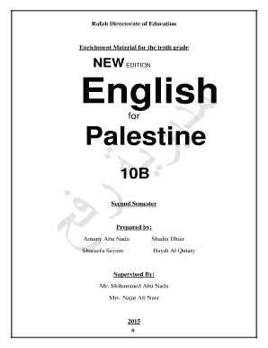 English for Palestine 10  Form