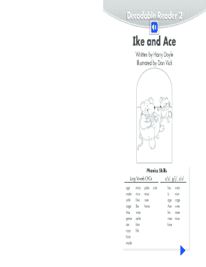 Decodable Reader 2 Ike and Ace Written by Harry Doyle Illustrated by Dan Vick Phonics Skills Long Vowels CVCe Cs, Gj, Ss Ken Wil  Form