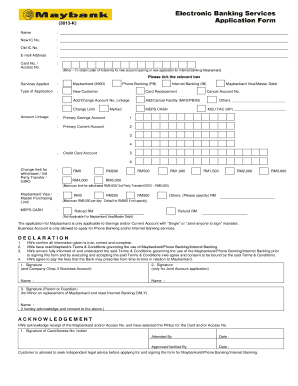 Saving Account Application Form