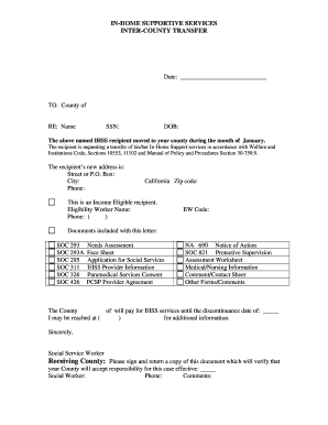 Can You Transfer Ihss to Another State  Form