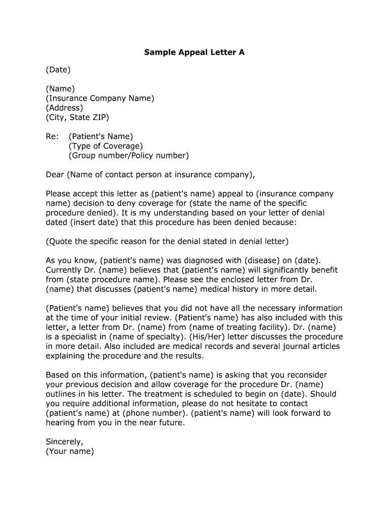 Denial Claim Letter Sample from www.signnow.com