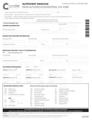 Countycare Authorization Form