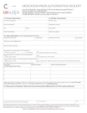 Countycare Prior Auth  Form