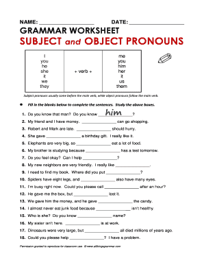 Object Pronouns All Things Grammar  Form