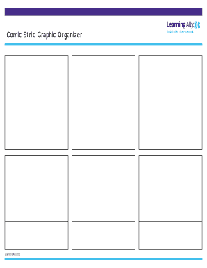 Comic Strip Graphic Organizer PDF  Form