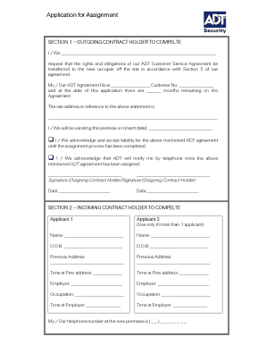 Adt Contract PDF  Form