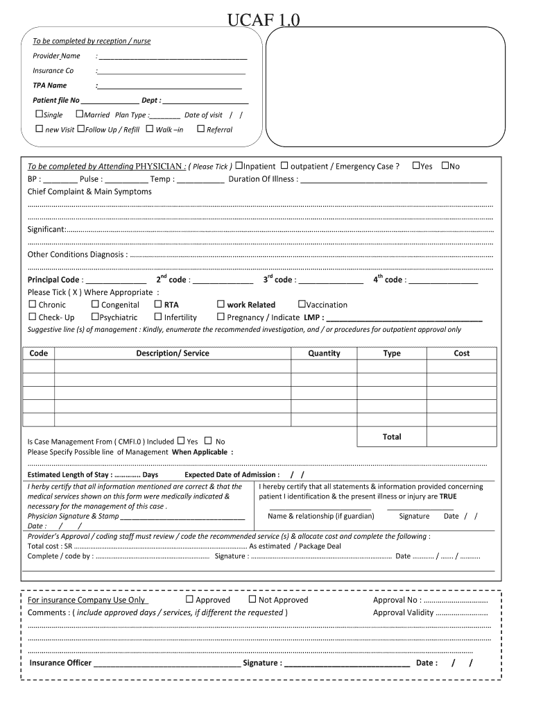 Ucaf 2 0  Form