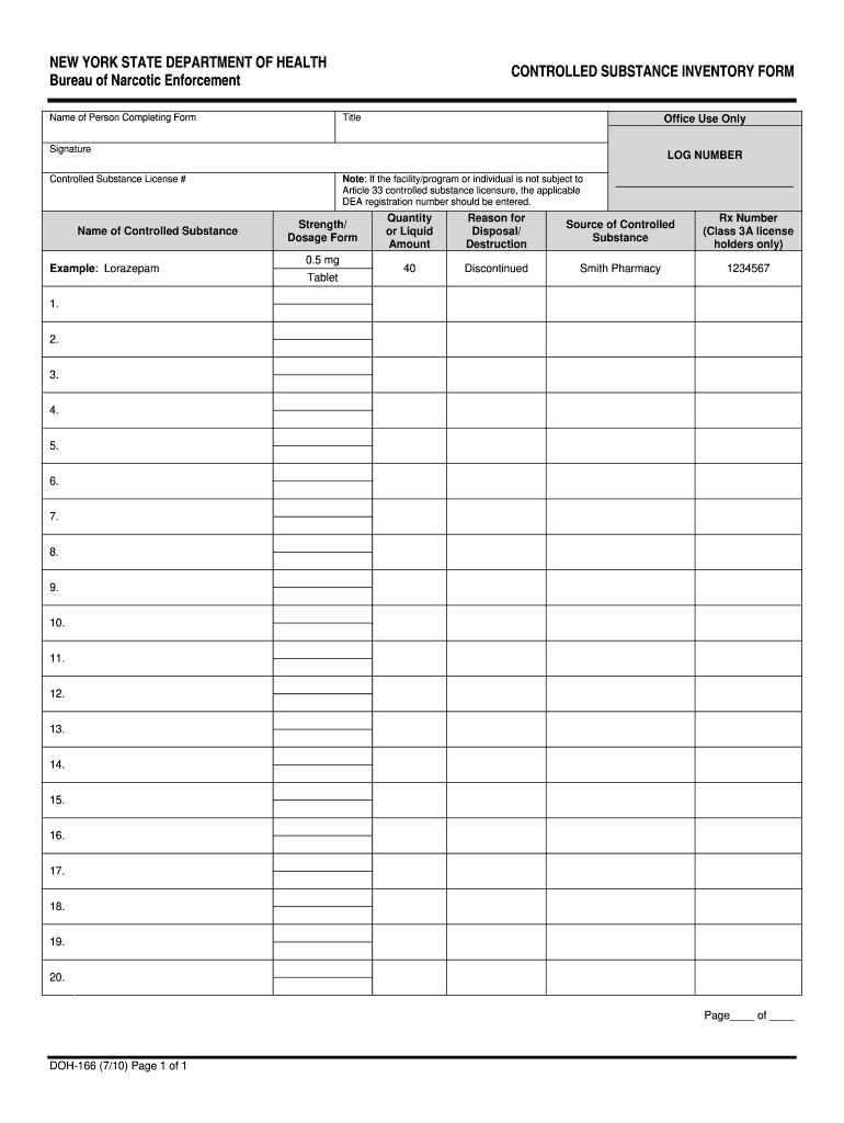  Controlled Substance Emergency Use Order Form 2010-2024