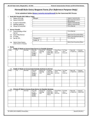 Firewall Request Form