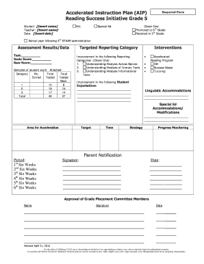 Hb 4545 Accelerated Instruction Plan Template  Form