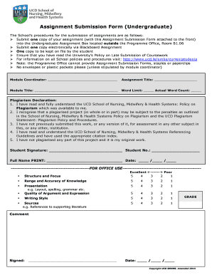 meaning assignment submission