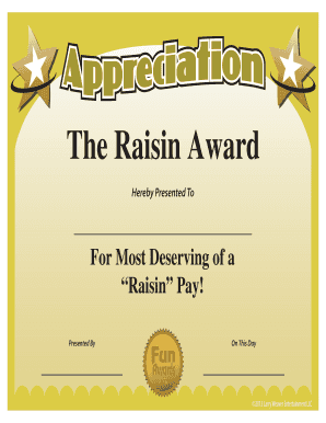 Printable Certificate of Appreciation  Form