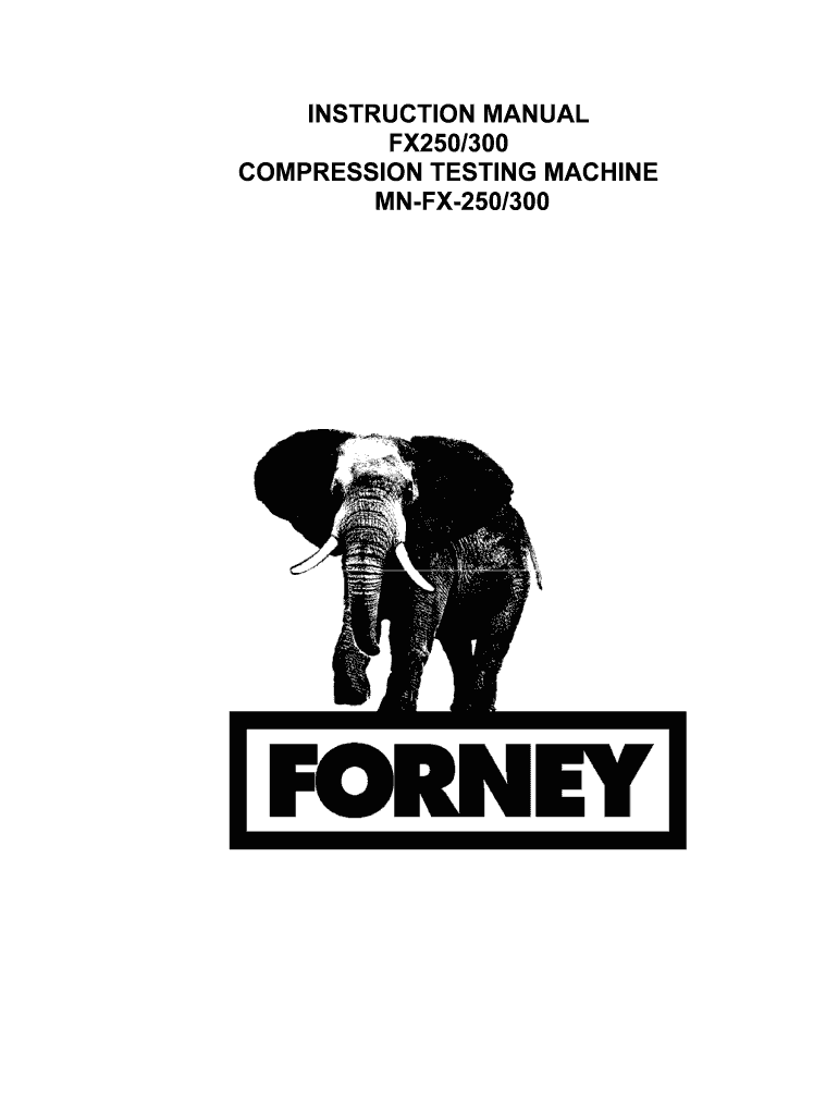Forney Compression Machine Manual  Form