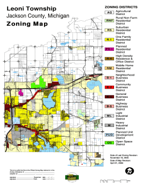 Leoni Township Zoning Map  Form