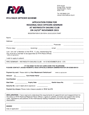 Rya Bill of Sale PDF  Form