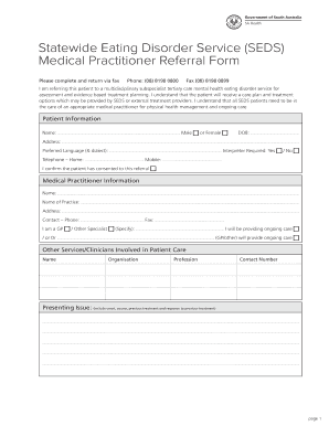 Seds Referral  Form