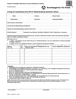 Pdu1 Form