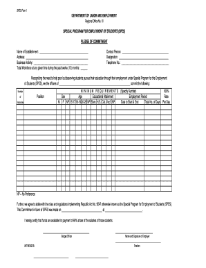 Spes Form 1